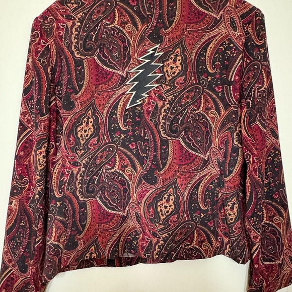 Grateful Dead inspired Paisley Bolt Vintage Blazer Jacket - Picture 2 of 5
